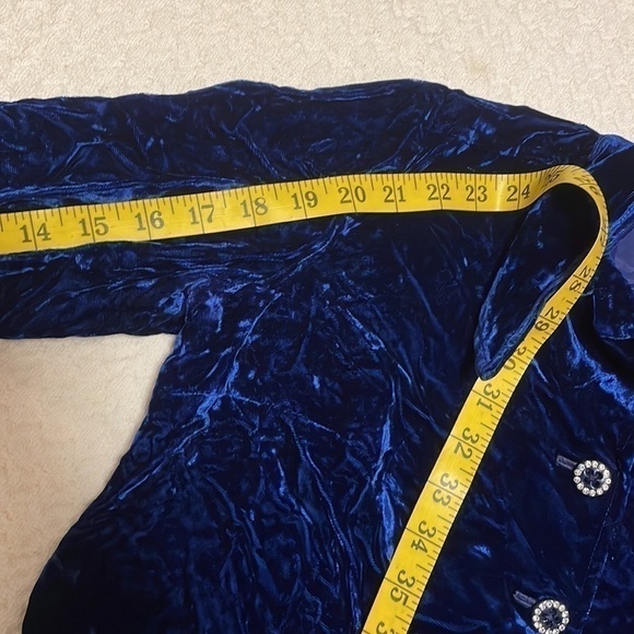 Vintage Crushed Velvet Pan Suit with Fancy Button Top - Picture 11 of 11